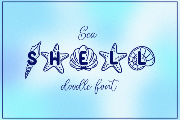 Bring the Coast to Your Canvas with Seashell Doodle Font