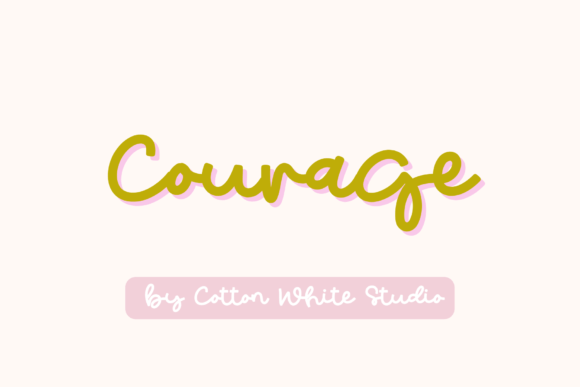Courage: A Handwritten Font That Balances Authenticity with Versatility