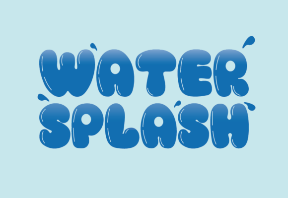 Diving into Creativity: The Allure of the Water Splash Font