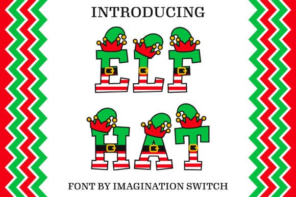 Elf Hat: A Colorful Font for Festive and Creative Design Projects