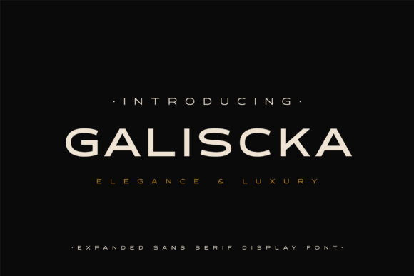 Galiscka: A Modern Display Font for Elegant, Sans Serif Branding