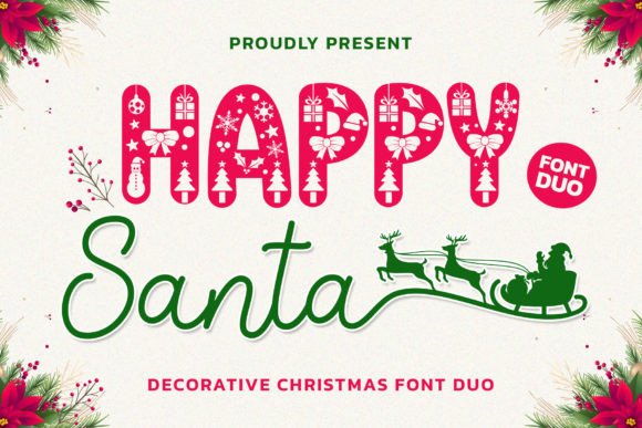 Happy Santa Duo: Bringing Festive Elegance to Your Christmas Projects