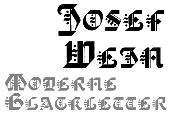 Josef Wein: Mastering the Art of the Modern Blackletter