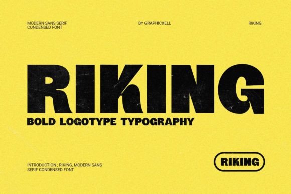 Riking Font: The Modern Condensed Sans-Serif for Bold, Clean Design