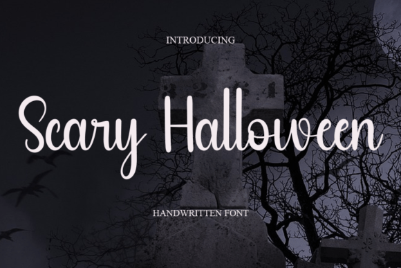 Scary Halloween Font: A Timeless Handwritten Style for Designers