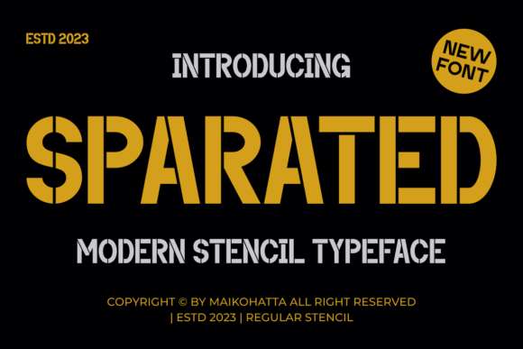 Sparated: Understanding the Bold Impact of Stencil Typography