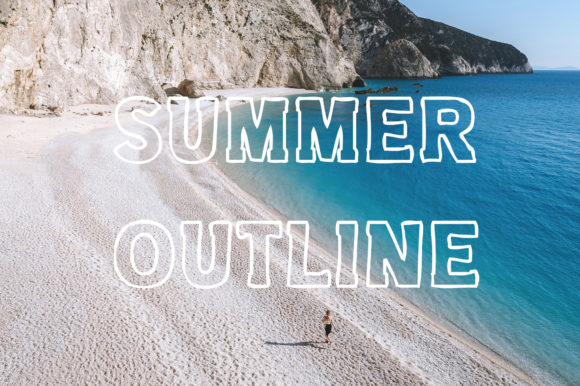 Summer Outline: The Bold Display Font for High-Energy Designs