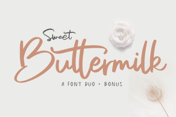 Unveiling the Sweet Buttermilk Duo: Your Guide to Whimsical Font Pairing