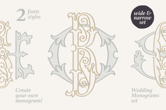 Wedding Monograms: A Victorian-Inspired Font for Timeless Elegance